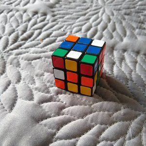 vintage 80s mini Rubik's cube